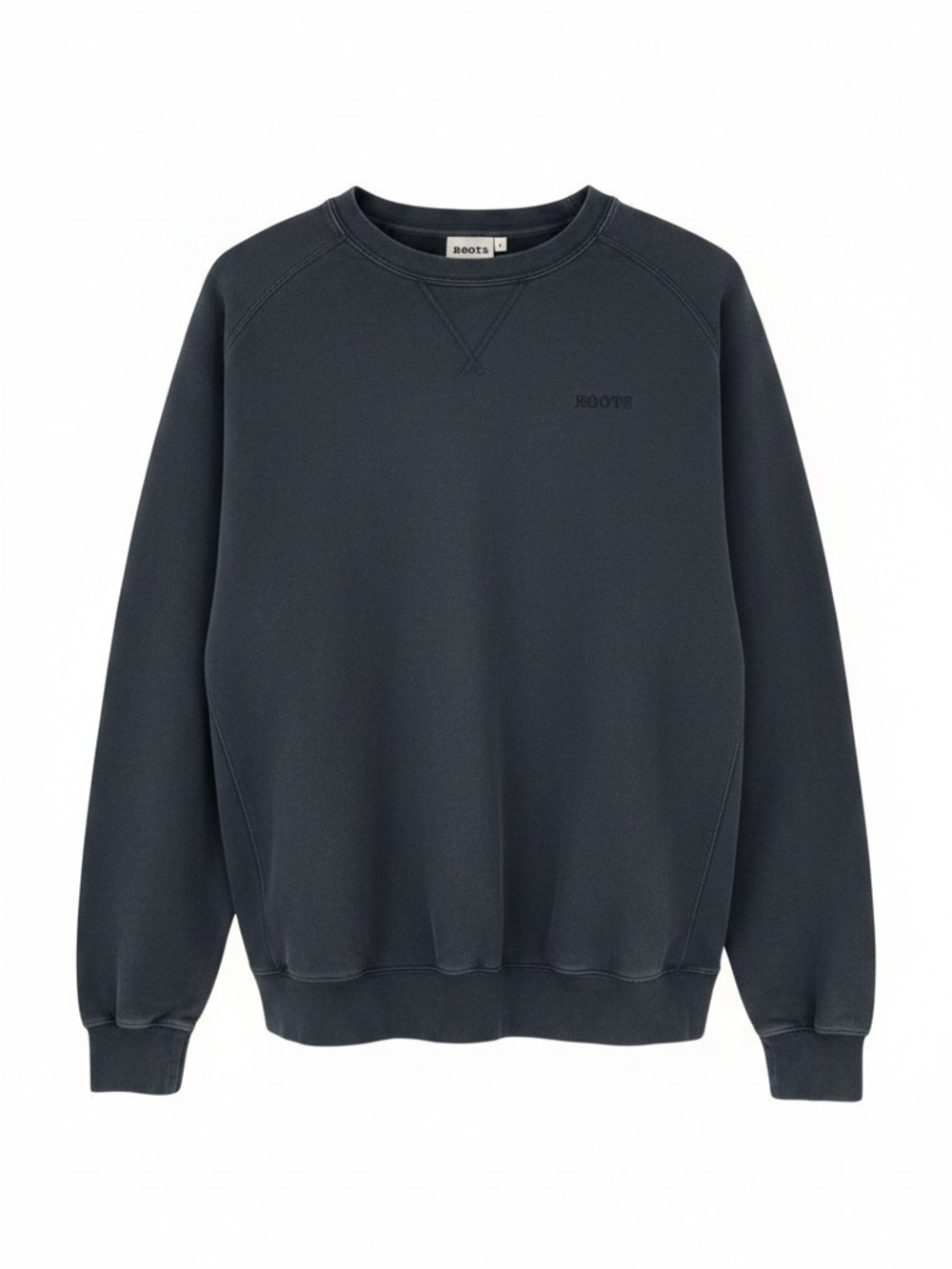 Roots Men's Dark Charcoal Crewneck Sweatshirt